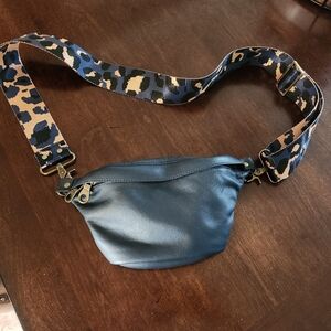 Parker Thatch Sidekick Sling Bag with Leopard Strap